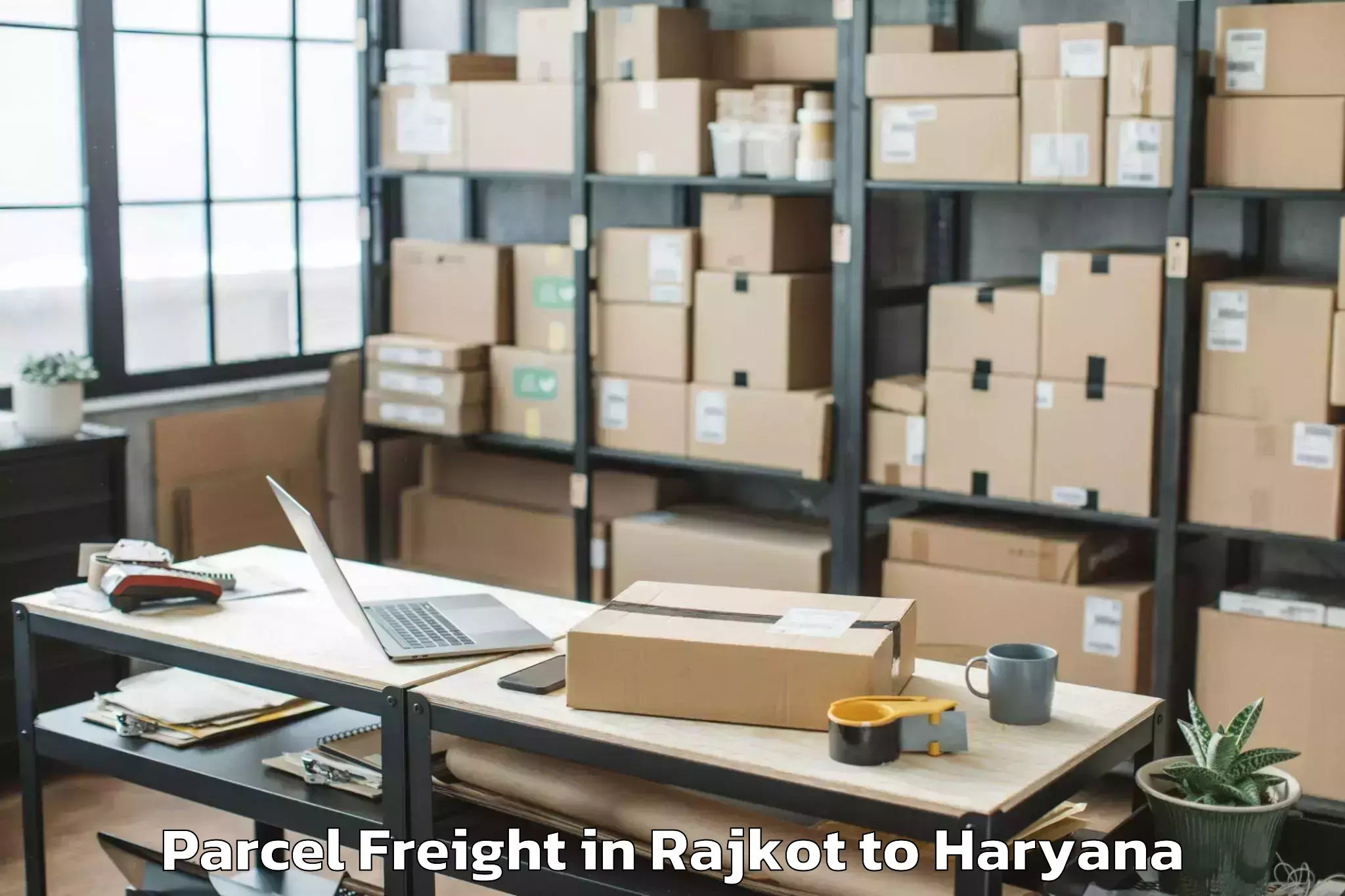 Efficient Rajkot to Pataudi Parcel Freight